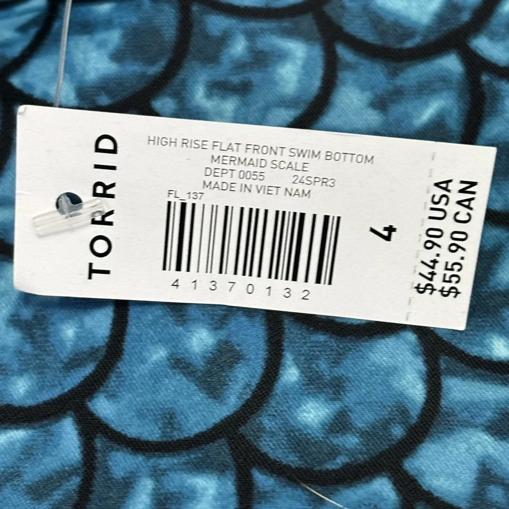 Torrid Mermaid Scale Two-Piece Swimsuit Set Size 3 & 4 New Read Description - Picture 7 of 7